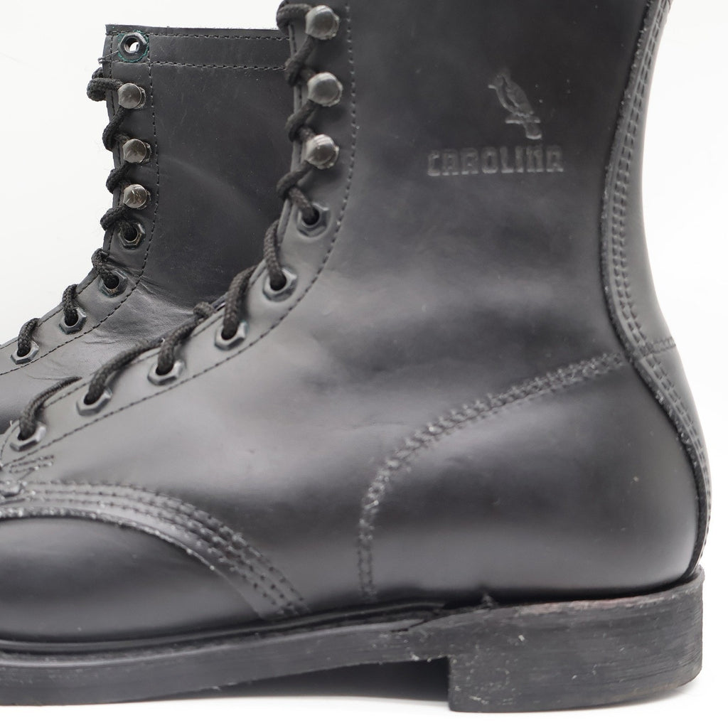 Carolina 849 Work Boots Mens 10.5 D Vintage Made in USA Black Leather Deadstock