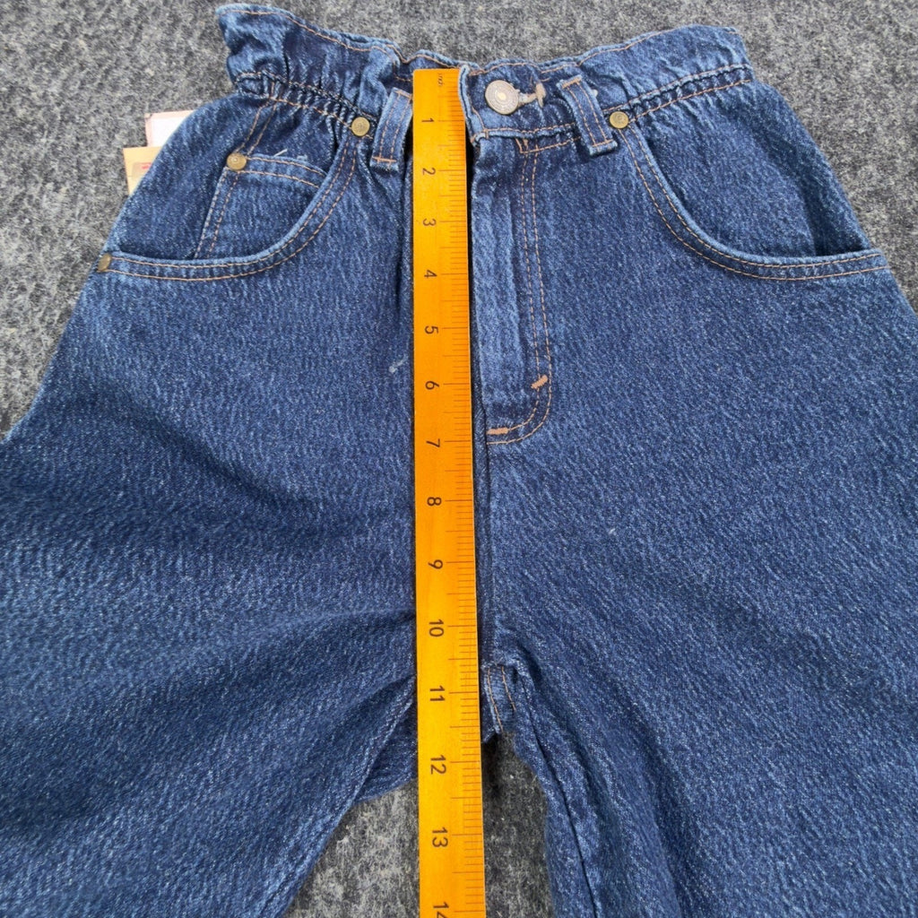 Levi Vintage 914 Short Girls 12 Blue Cotton NWT Made in USA Paperbag Waist C676 - take2supply