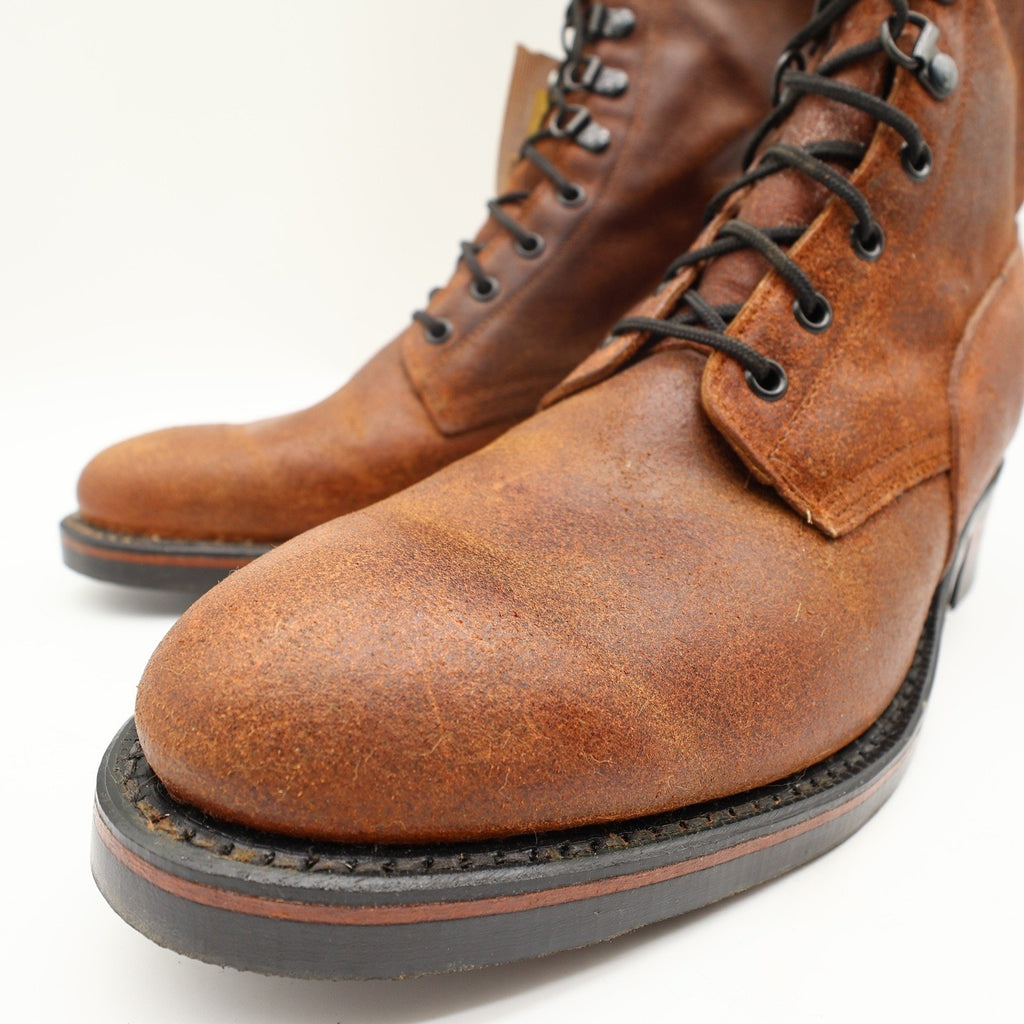 Wrangler Vintage 90s Lace Roper Boots Mens 10.5 Brown Leather NWT - take2supply
