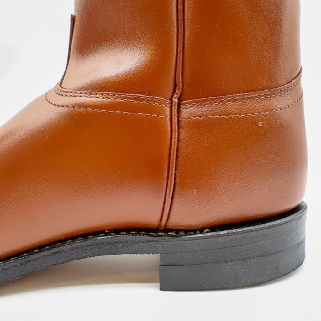 Vintage Justin Diamond J 3802M Tan Brown Leather Roper Boots Men's 11E NWT Deadstock