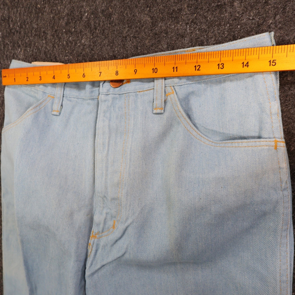 Maverick Vintage 70s Bootcut Jeans Mens 33 Long Light Blue USA Made NOS NWT - take2supply