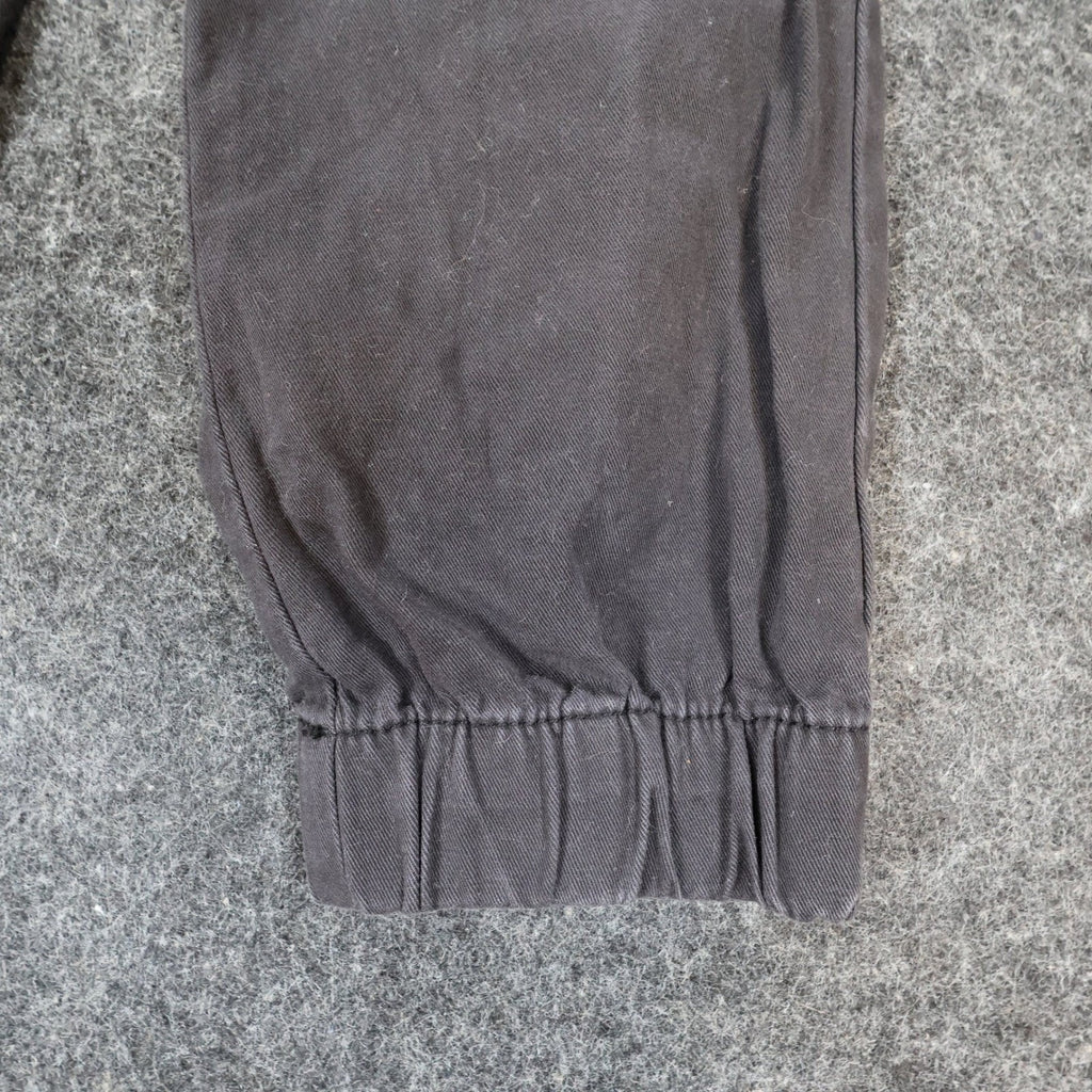 H&M Divided Cargo Joggers Womens Size 2 Black Cotton Utility Streetwear Pants