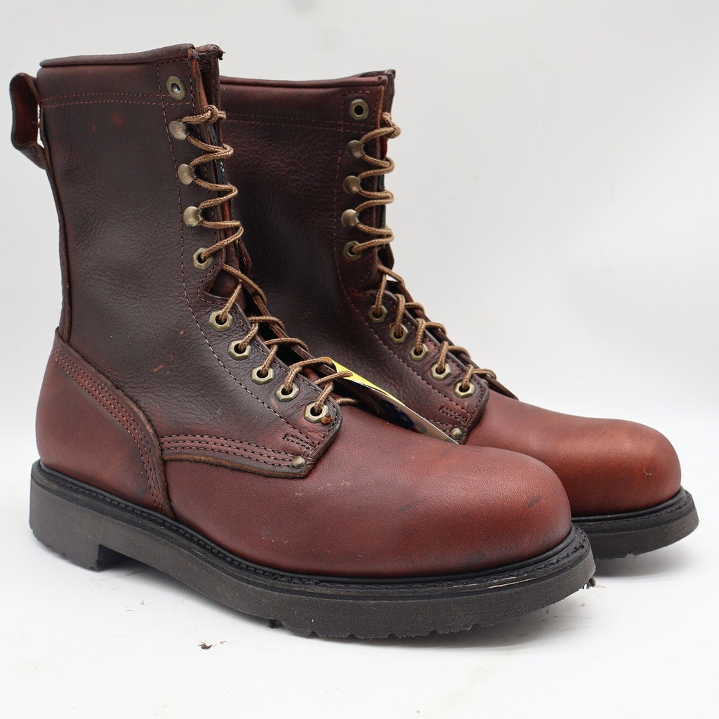 Carolina 8006 Work Boots Mens 10 2E USA Made Briar Pitstop Leather Goodyear Welt