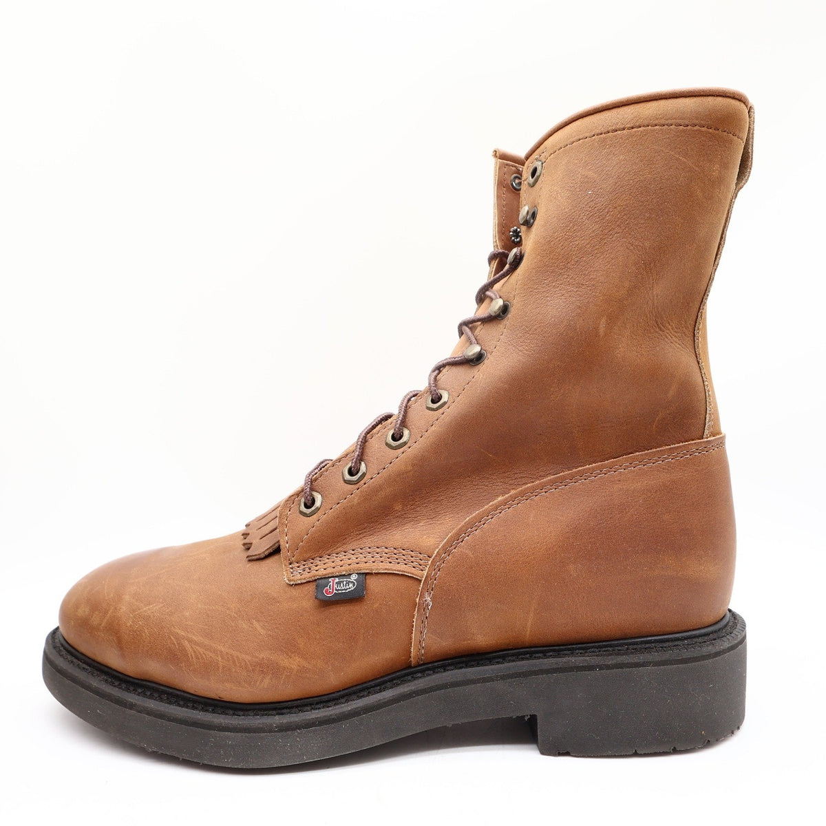 Justin Modern Work Boots Mens 11 D Aged Bark Leather Steel Toe 764 NWT Box