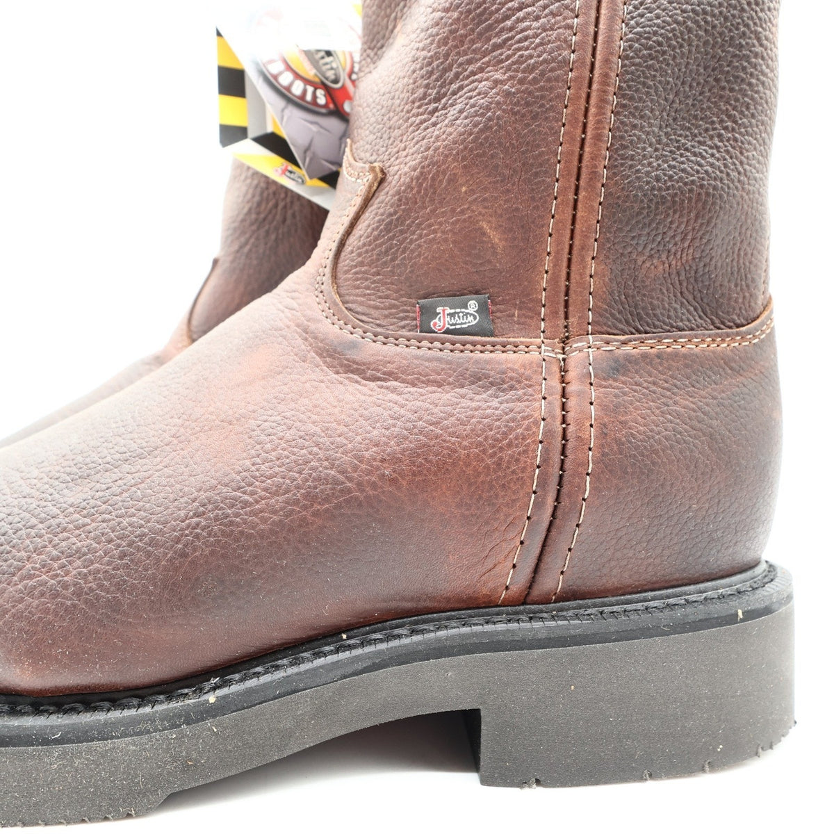 Justin Modern Steel Toe Work Boots Mens 7.5 EEE Brown Leather New In Box 4765 - take2supply