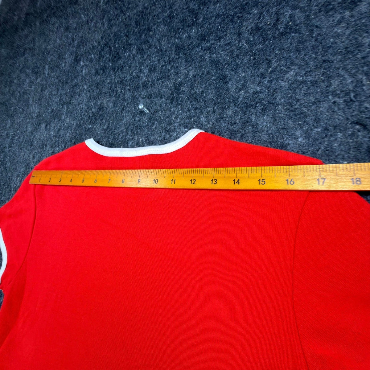 Angel Jones 70s Ringer Dress Womens Medium Red Acrylic Deadstock New - take2supply