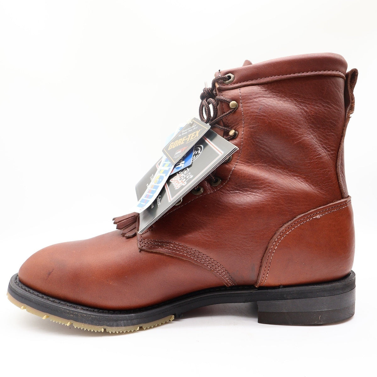 Double-H Vintage 90s Packer Boots Mens 11 D Brown Leather Gore-Tex USA NWT Box