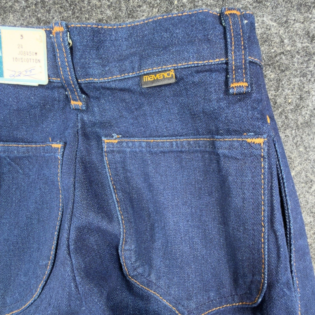 Maverick 80s Vintage Pleated Jeans Junior 5 Blue Cotton NWT Made in USA