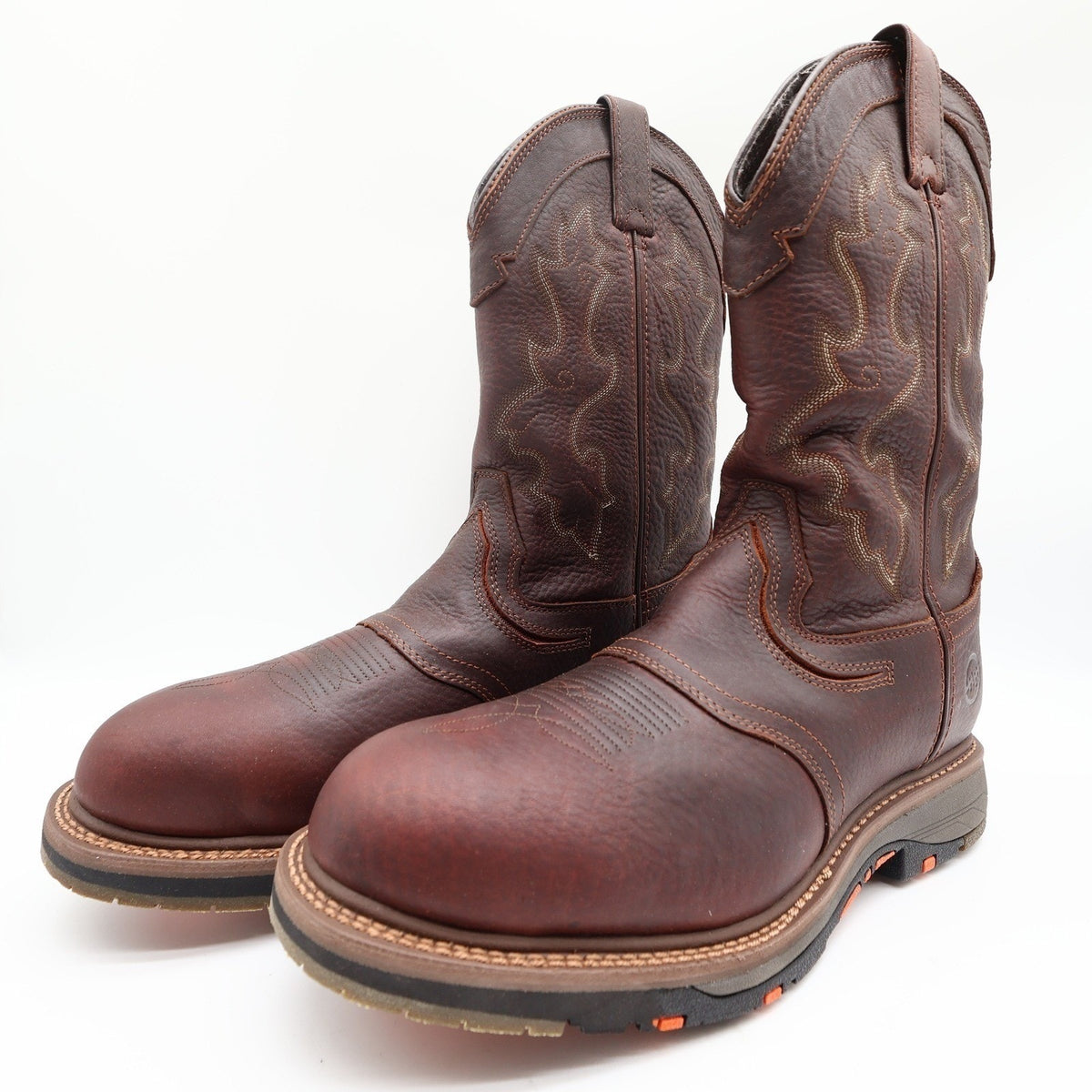 Double-H Roper Work Boots Mens 12 D Brown Leather Composite Toe DH5133 NWT Box