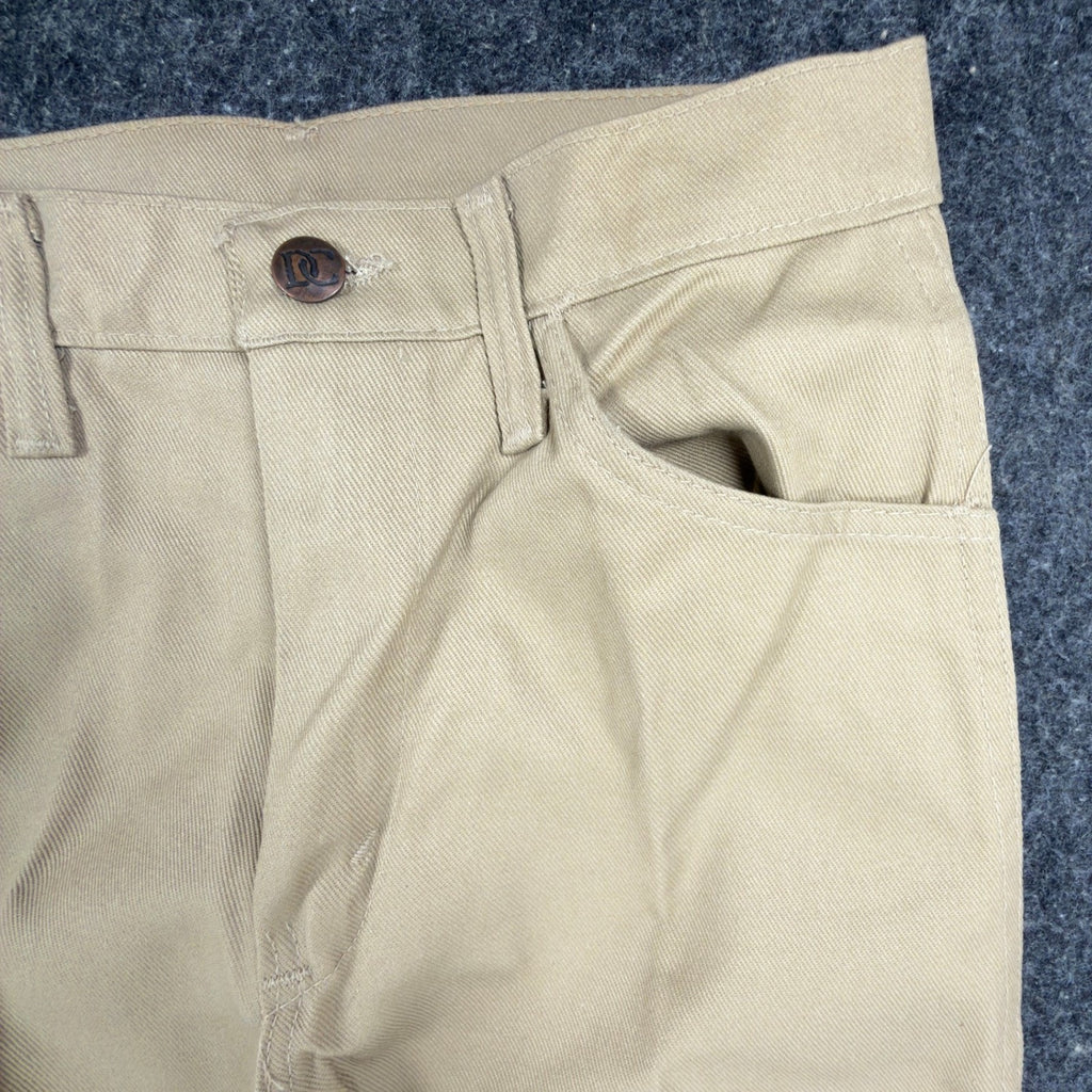 Dee Cee Vintage 70s Work Pants Mens 28x32 Tan Cotton Blend NEW Made in USA