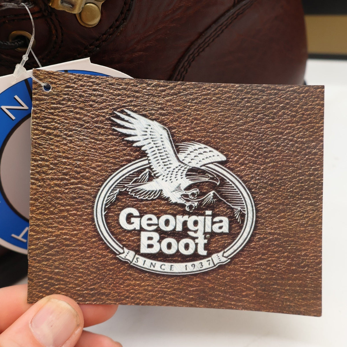 Georgia Boot Carbo-Tec 8" Work Boots Mens 11 M Brown Leather G8845 Deadstock