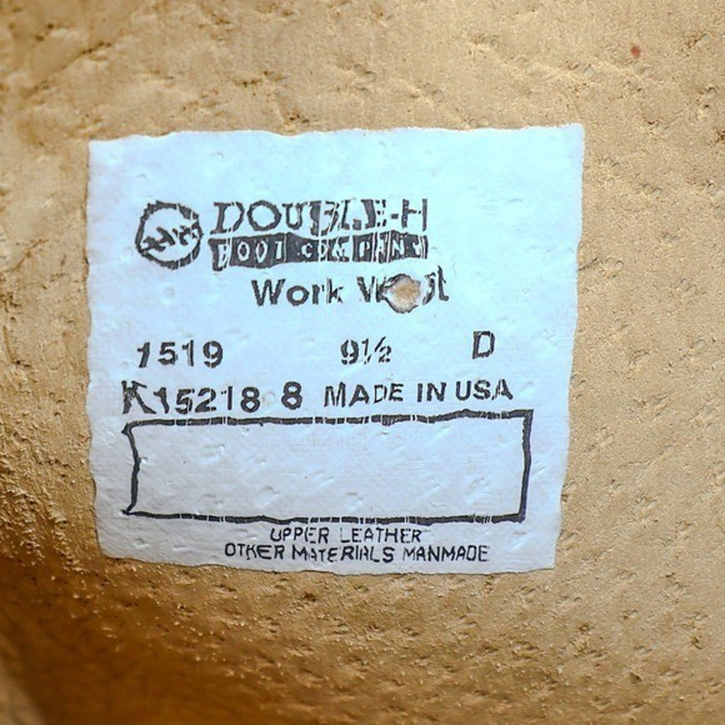 Double-H AG7 Western Work Boots Mens 9.5 D Brown Leather 1519 USA NWT