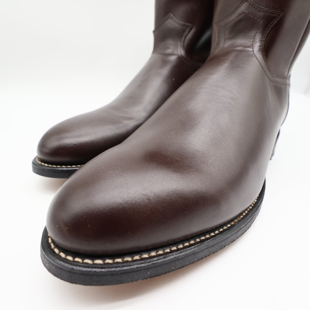 Justin Vintage Cowboy Boots Mens 11 D Brown Leather Deadstock 3132M