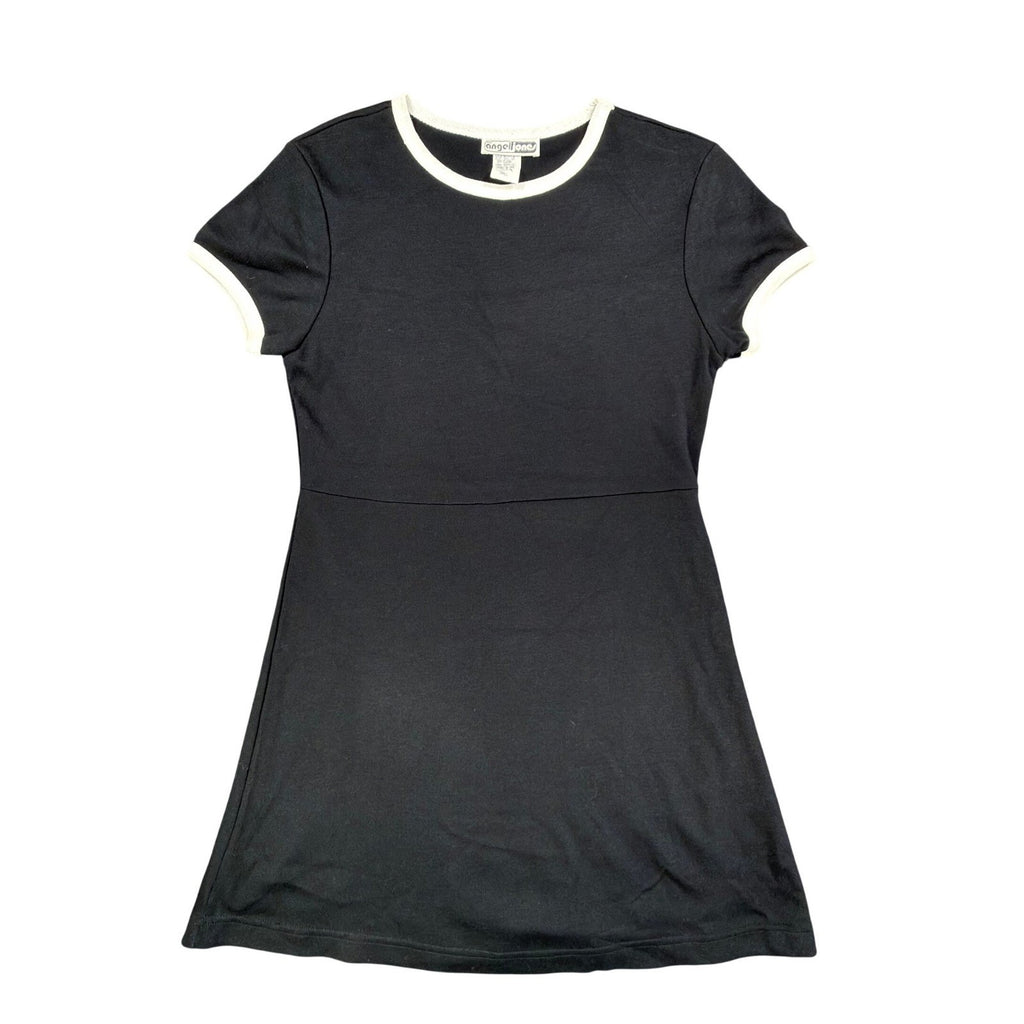 Angel Jones 70s Ringer Dress Womens Small Black Acrylic New Without Tags - take2supply