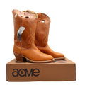 Acme Vintage 80s Western Cowboy Boots Mens 10.5 EW Brown Leather Box NWT