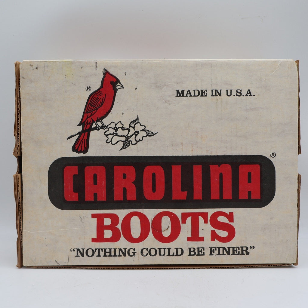 Carolina 849 Work Boots Mens 10.5 D Vintage Made in USA Black Leather Deadstock