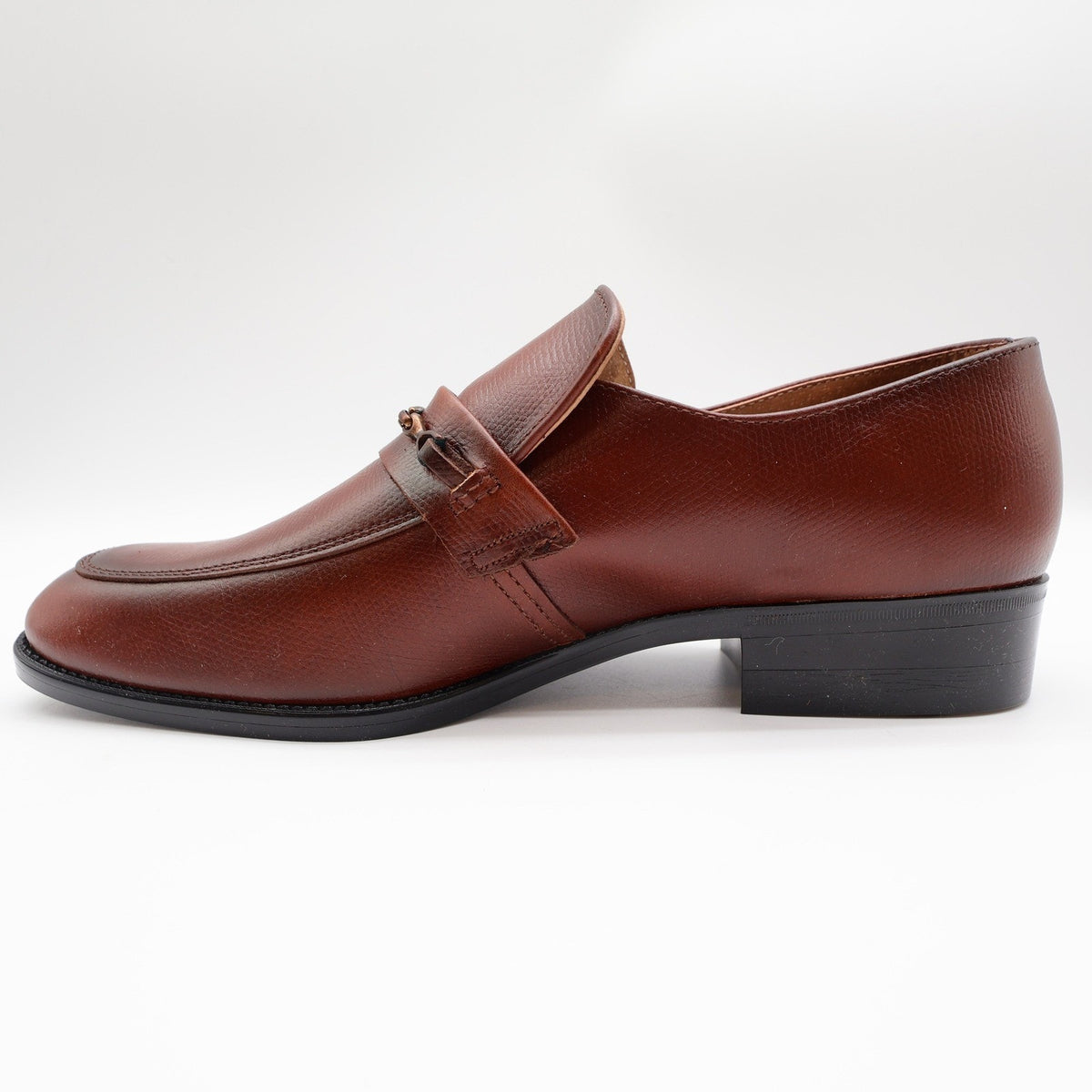 Barclay Loafers Mens 10 D Vintage Brown Bit Slip On Dress Shoes USA Made 96150