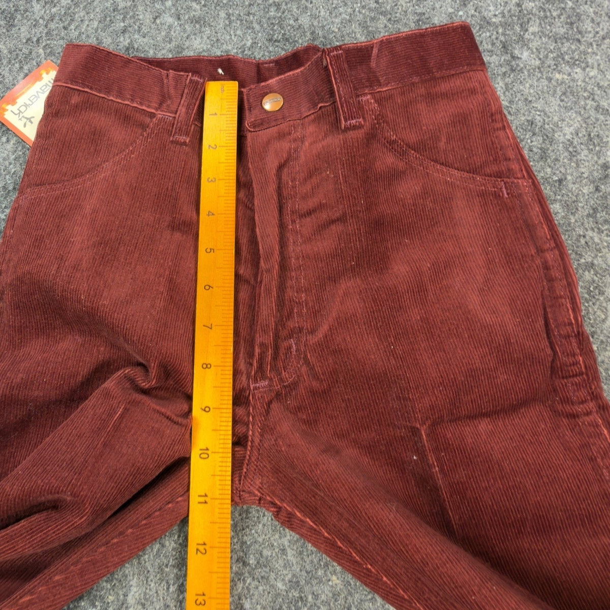 Maverick Vintage 70s Corduroy Pants Boys 16 Slim Brown Straight Leg NWT - take2supply