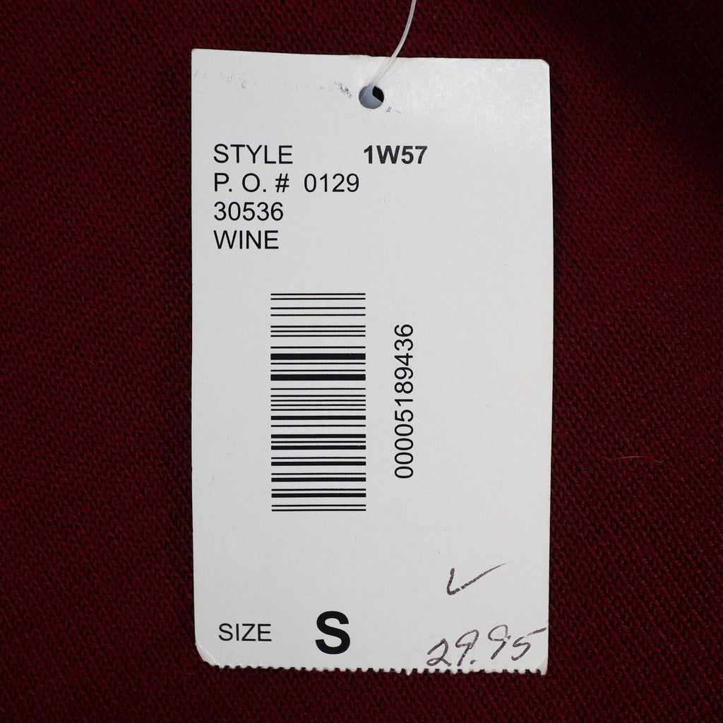 Southern Lady Cardigan Sweater Womens Small Vintage 90s Wine Red Acrylic 1W57