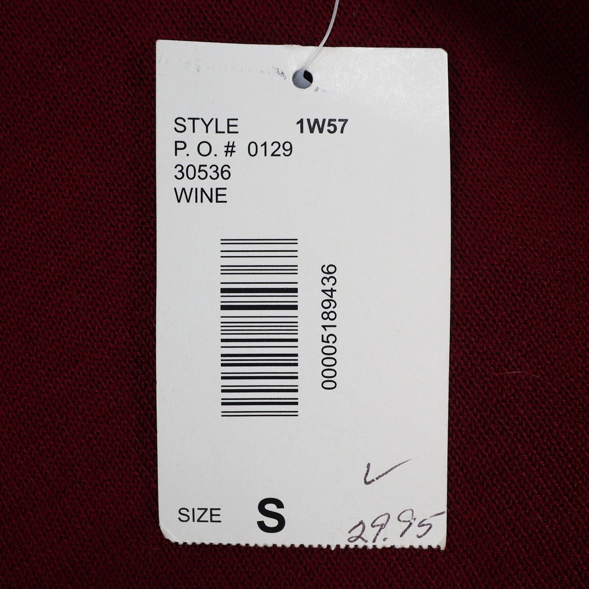 Southern Lady Cardigan Sweater Womens Small Vintage 90s Wine Red Acrylic 1W57