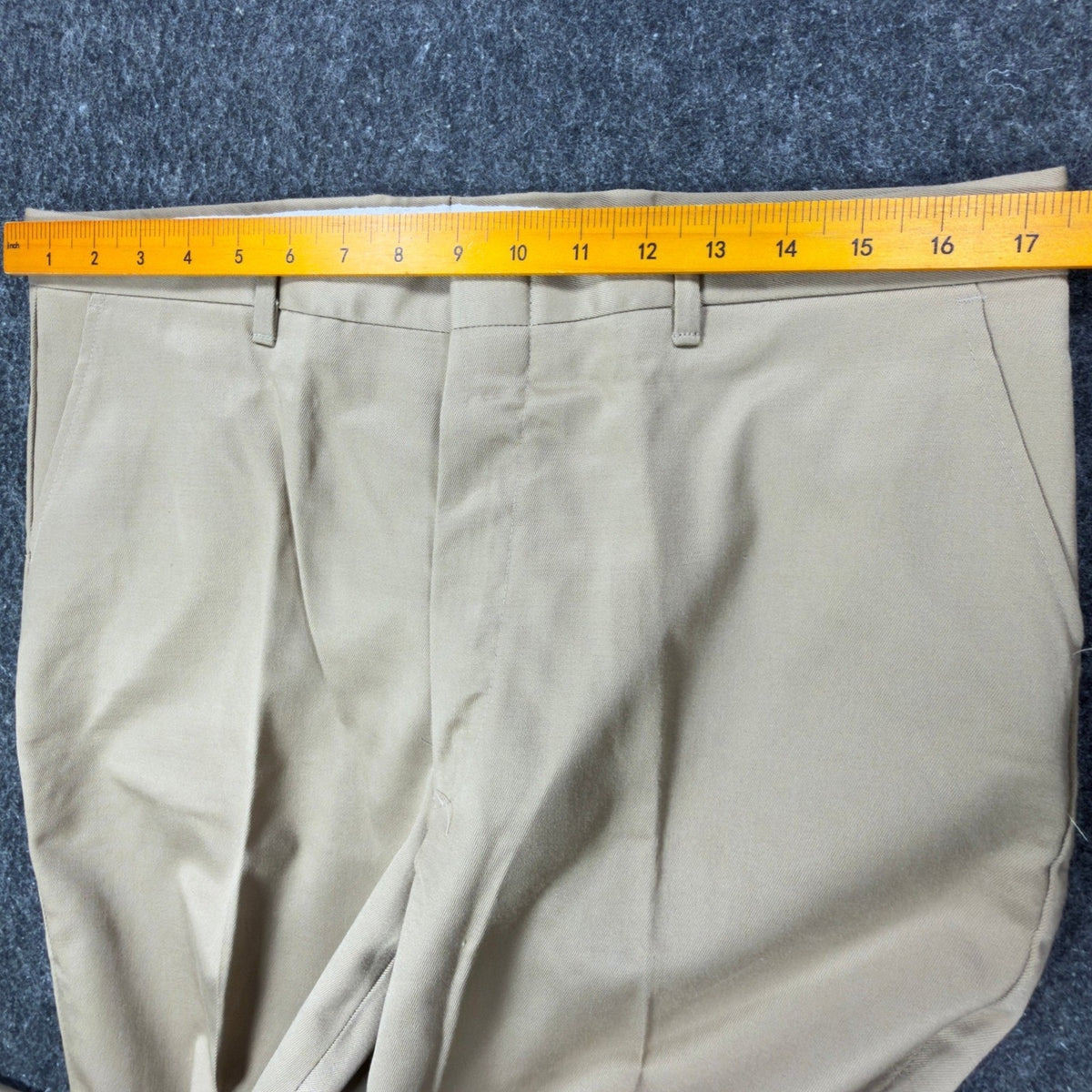 Elderado Vintage 70s Dress Pants Mens 34x32 Tan Twill Slacks Excellent - take2supply