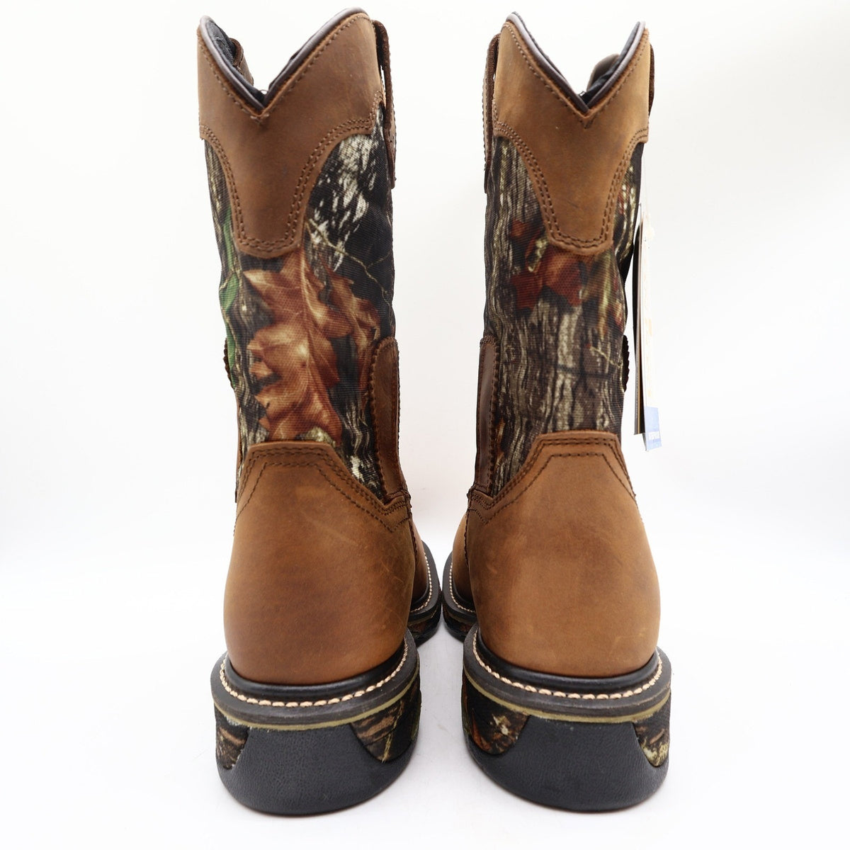 Dan Post Camo Waterproof Western Work Boots Men 9 D Brown Leather NWT Box