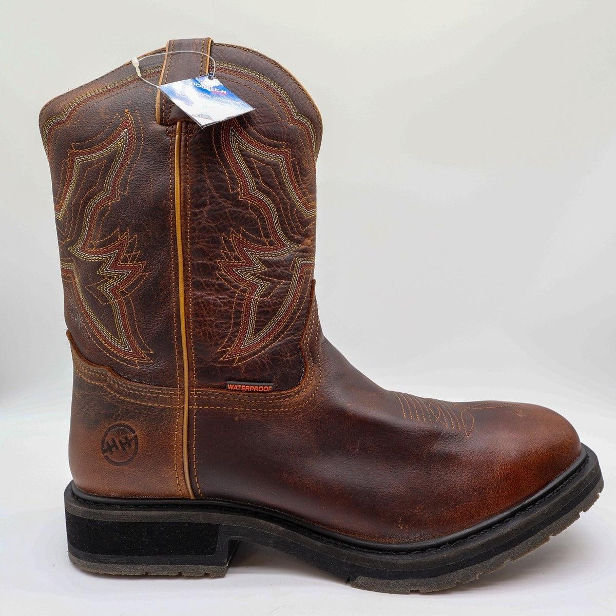 Double-H DH6116 ICE Work Western Boots Mens 13 D Brown Leather NIB Waterproof