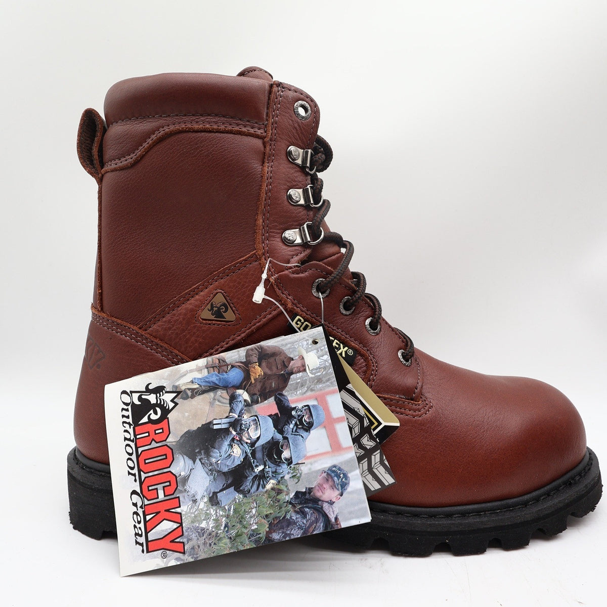 Rocky 6224 Steel Toe Ranger Work Boots Mens 9.5 Brown Leather GORE-TEX NIB