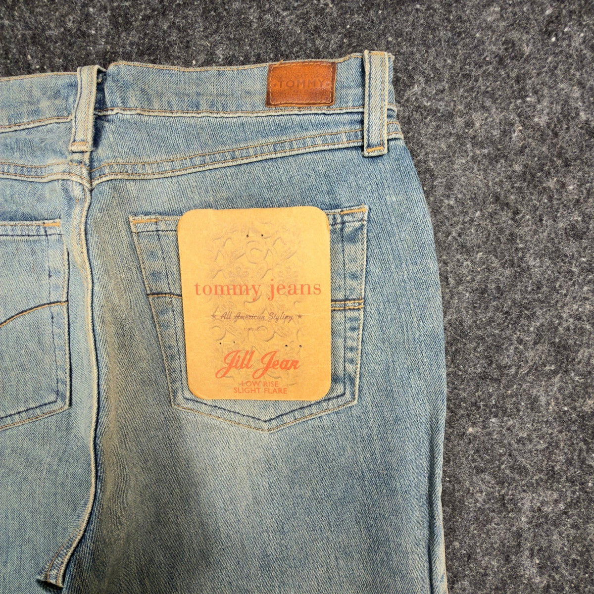 Tommy Jeans Jill Jean Womens 5R Y2K Light Wash Denim Bootcut Flare NWT - take2supply