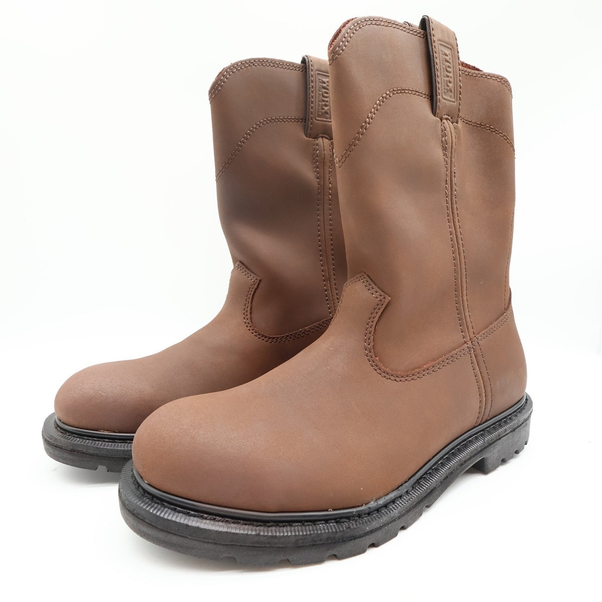 Worx 5701 Steel Toe Work Boots Mens 10.5 Brown Leather New In Box - take2supply