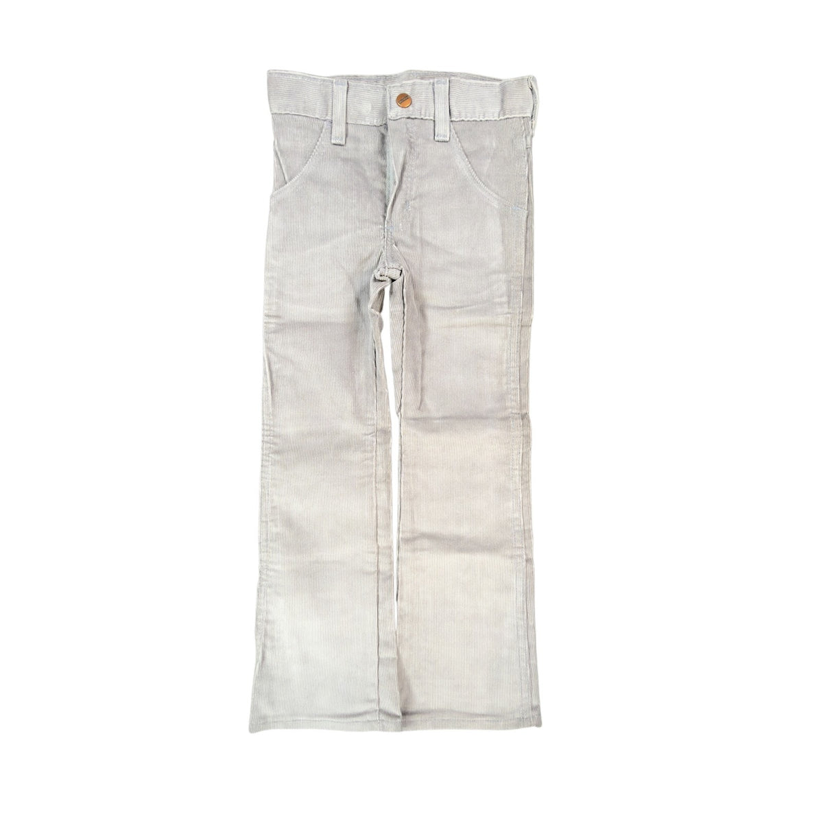 Maverick Vintage 70s Corduroy Pants Boys 6 Slim USA Grey Bootcut NWT 65011GY - take2supply