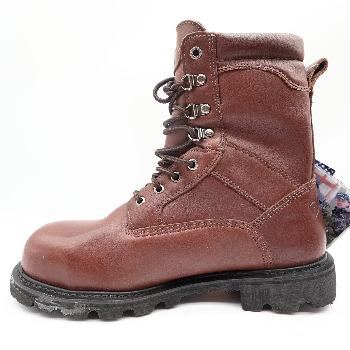 Rocky 2000s Steel Toe Ranger Work Boots Mens 9 Brown Leather Gore-Tex NIB