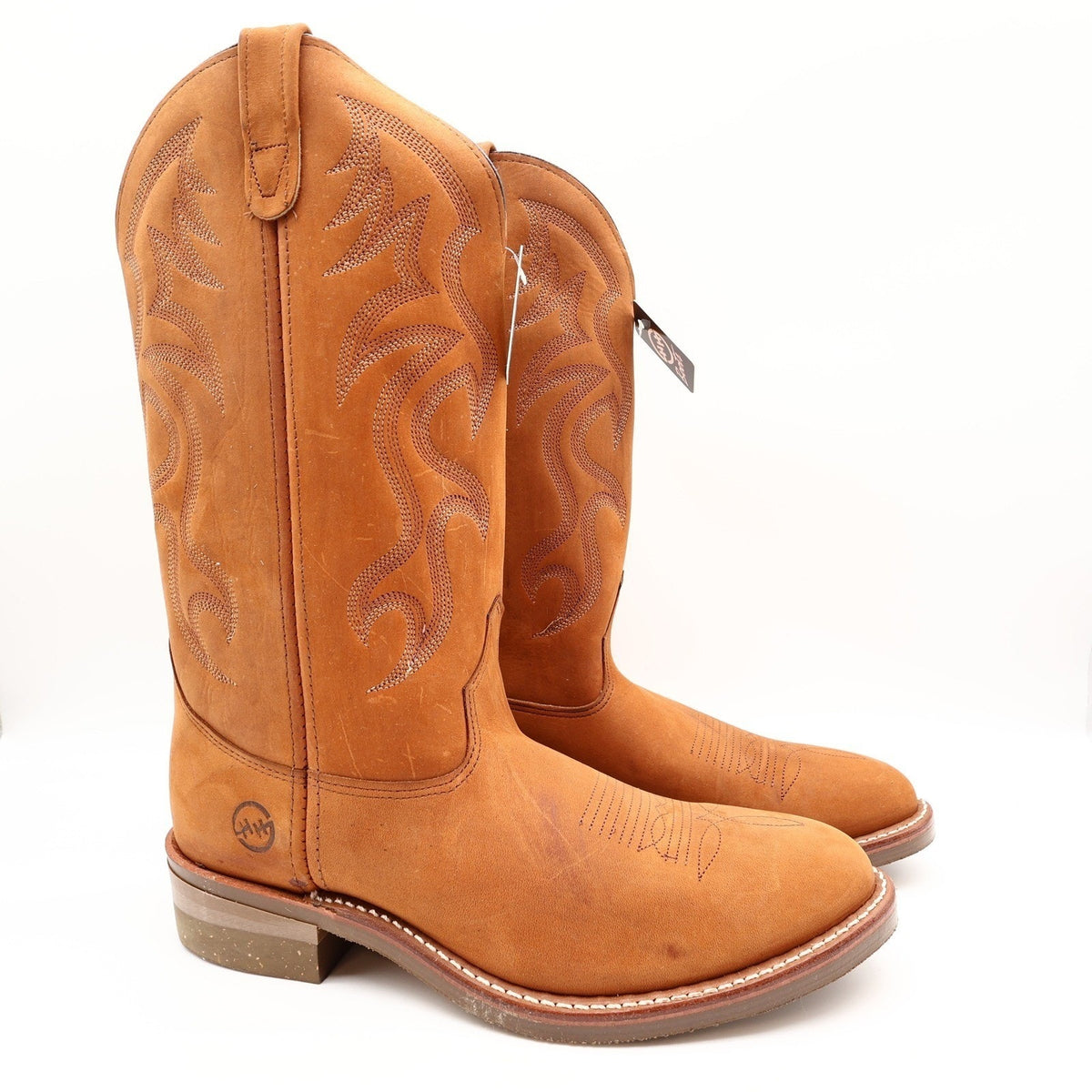 Double-H DH3250 Work Western Boots Mens 11.5 D Tan Leather NWT