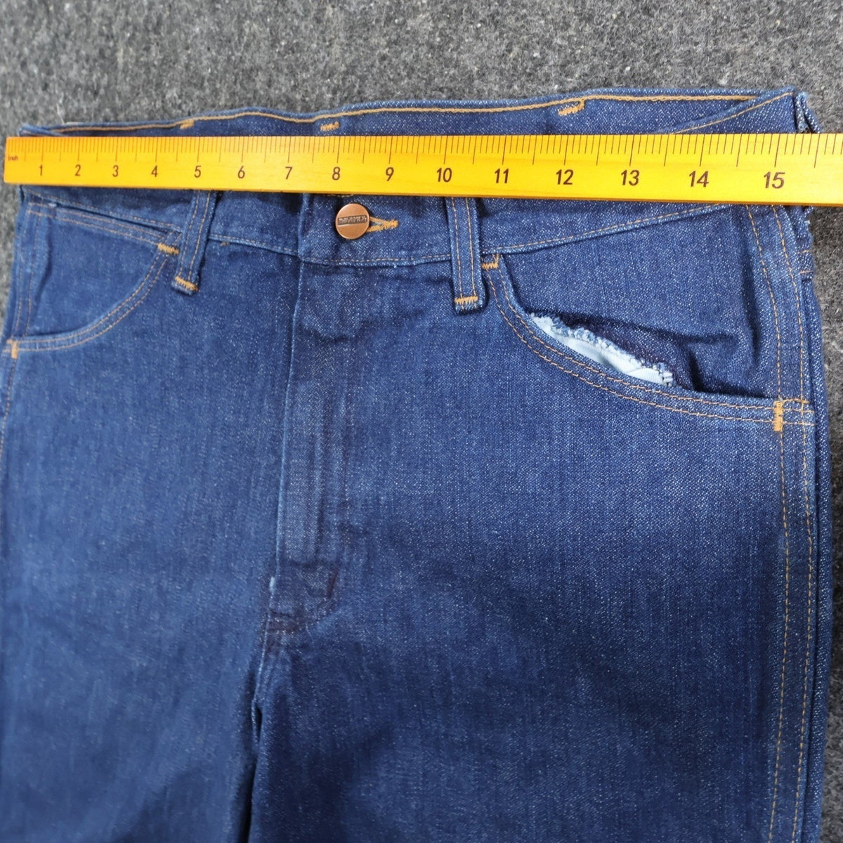Maverick Vintage 70s Flare Jeans Mens 32XL Blue Cotton USA Made NOS NWT