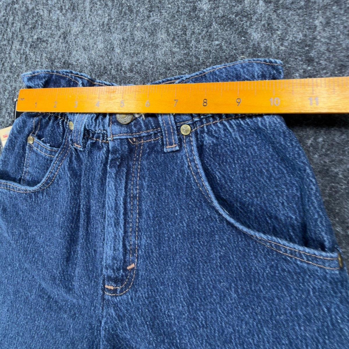 Levi Vintage 914 Short Girls 12 Blue Cotton NWT Made in USA Paperbag Waist C676 - take2supply