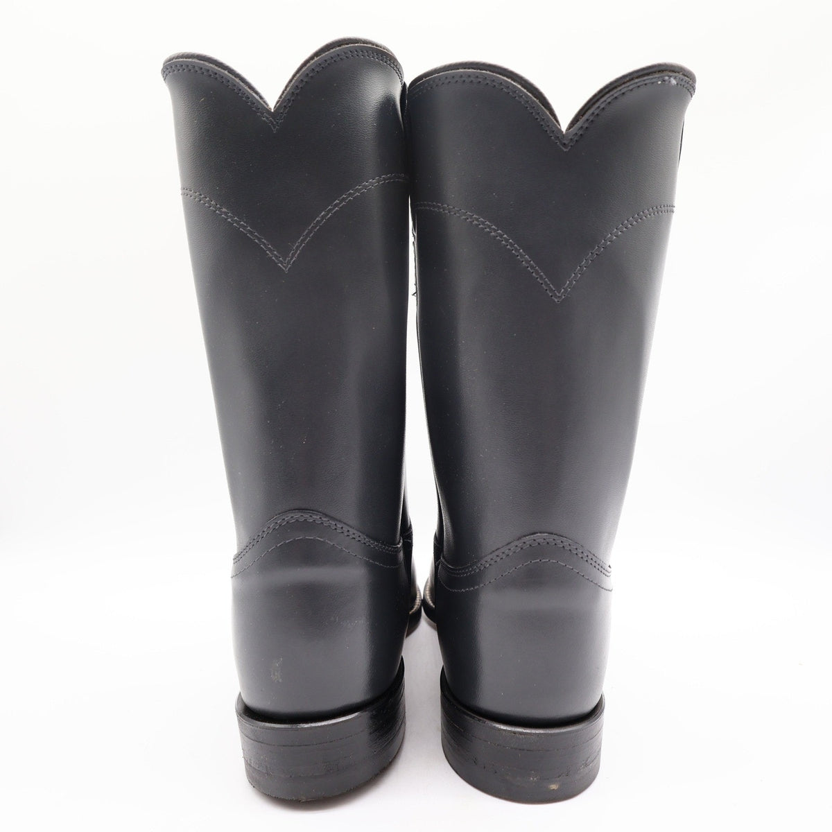 Justin Vintage 80s Western Boots Mens 9D Grey Leather Roper 3025M NIB