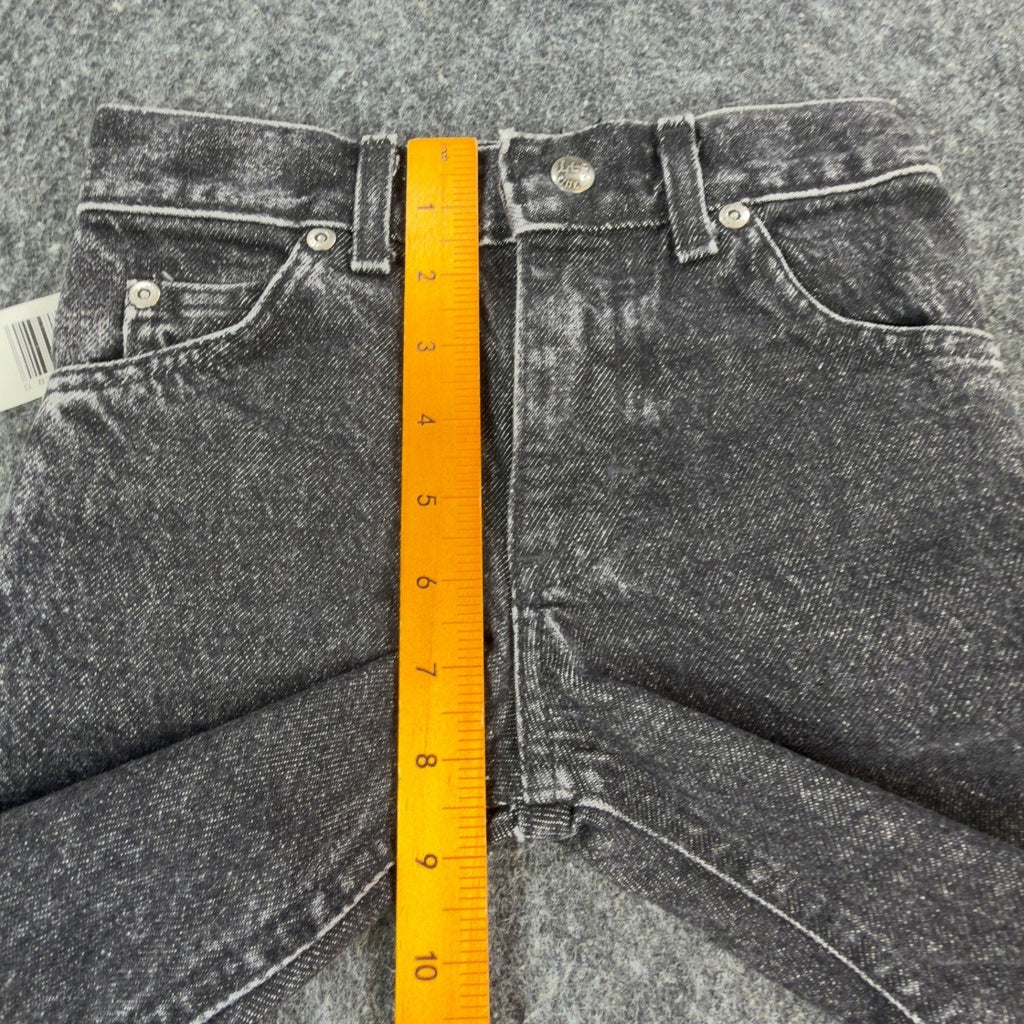 Vintage Lee Boys 5 Regular Riders Black Acid Wash Straight Leg Jeans NWT USA