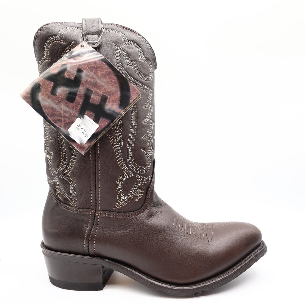 Double-H AG7 Work Western Boots Mens 10 D Vintage USA Brown Leather 3263 NWT