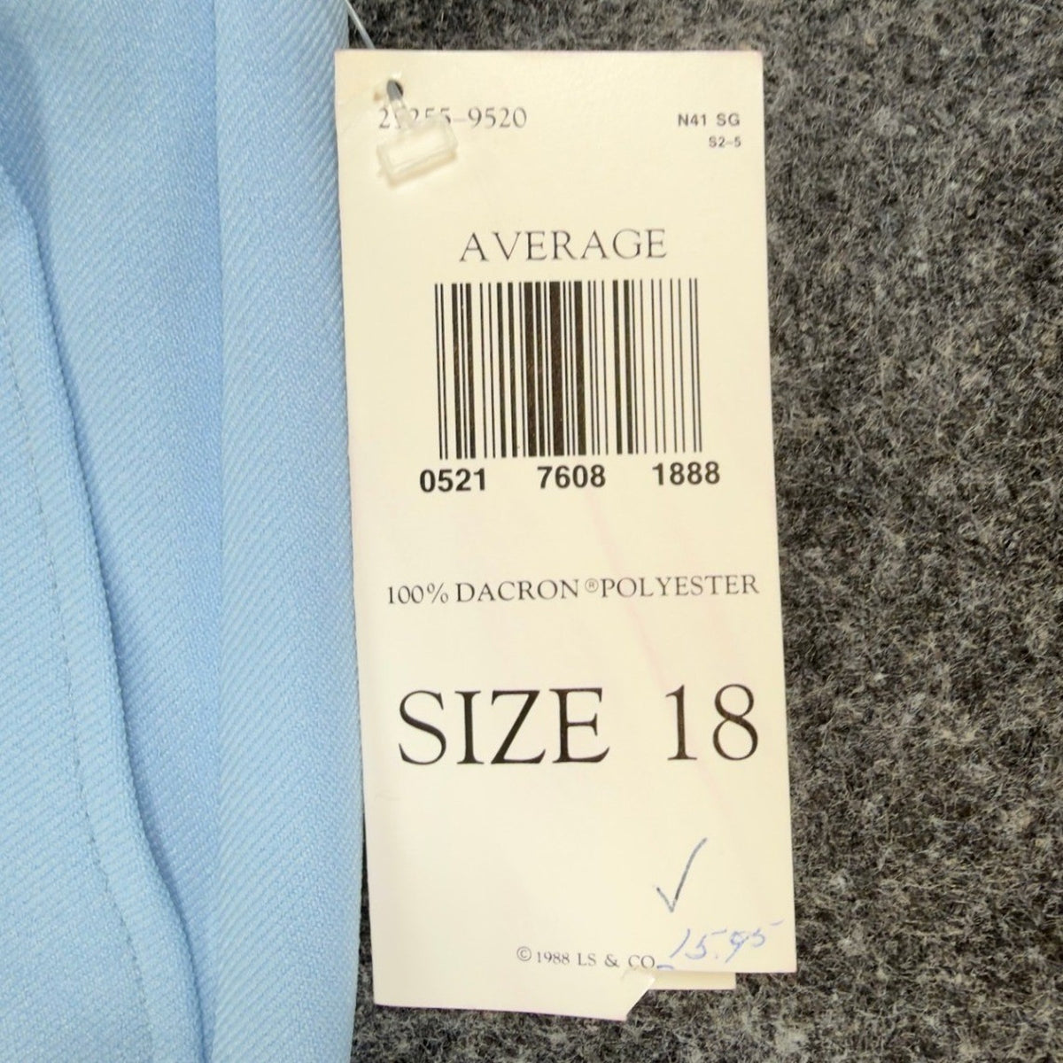Levi's Bend Over Pants Womens 18 Vintage 80s Blue Dacron Polyester NWT USA