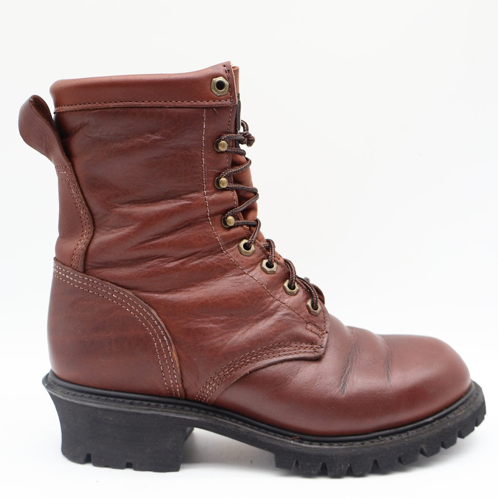 Carolina Logger Boots Mens 9 D Vintage Brown Leather GORE-TEX Insulated 7007 USA