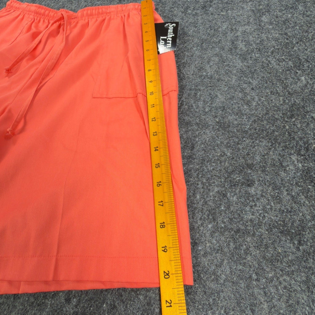 Southern Lady Vintage 90s Shorts Womens L Orange Cotton Blend NWT - take2supply