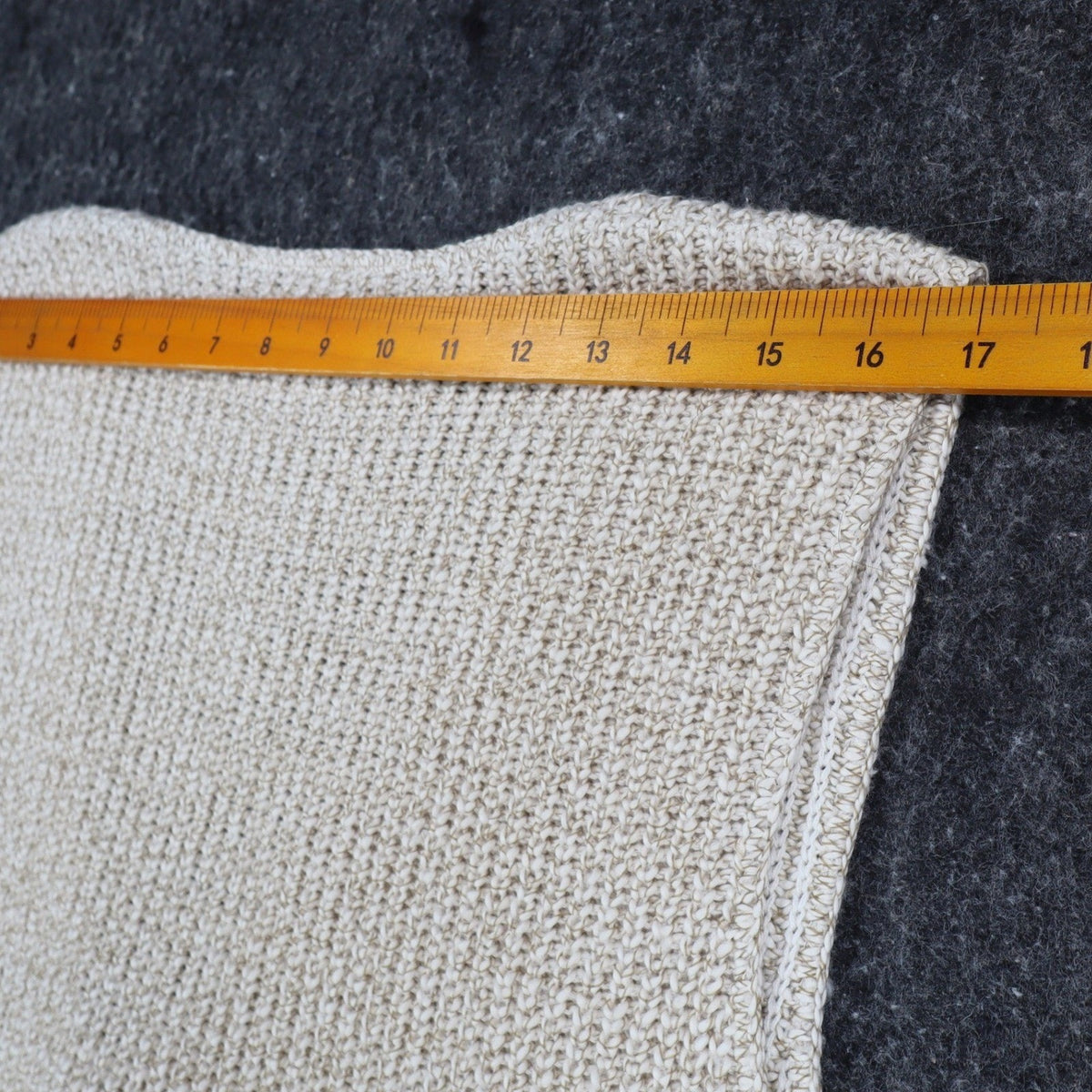 Lucia Sweater Vest Womens Medium Vintage 90s Beige Cotton Knit Button Front USA