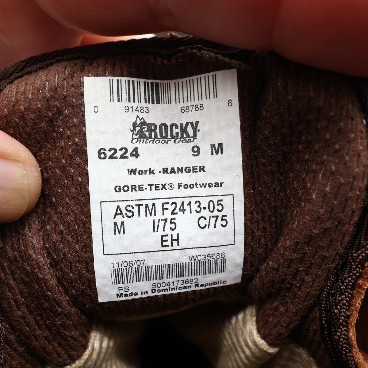 Rocky 2000s Steel Toe Ranger Work Boots Mens 9 Brown Leather Gore-Tex NIB