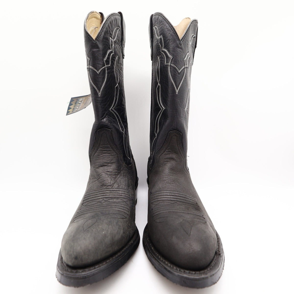 Double-H 3294 Western Boots Mens 9.5 EE Black Leather NWT Made in USA