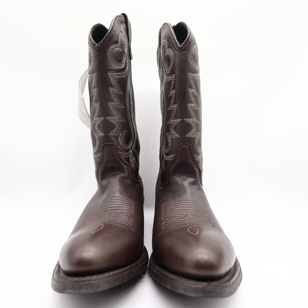 Double-H 3263 Work Western Boots Mens 10.5 D Brown Leather New Made In USA