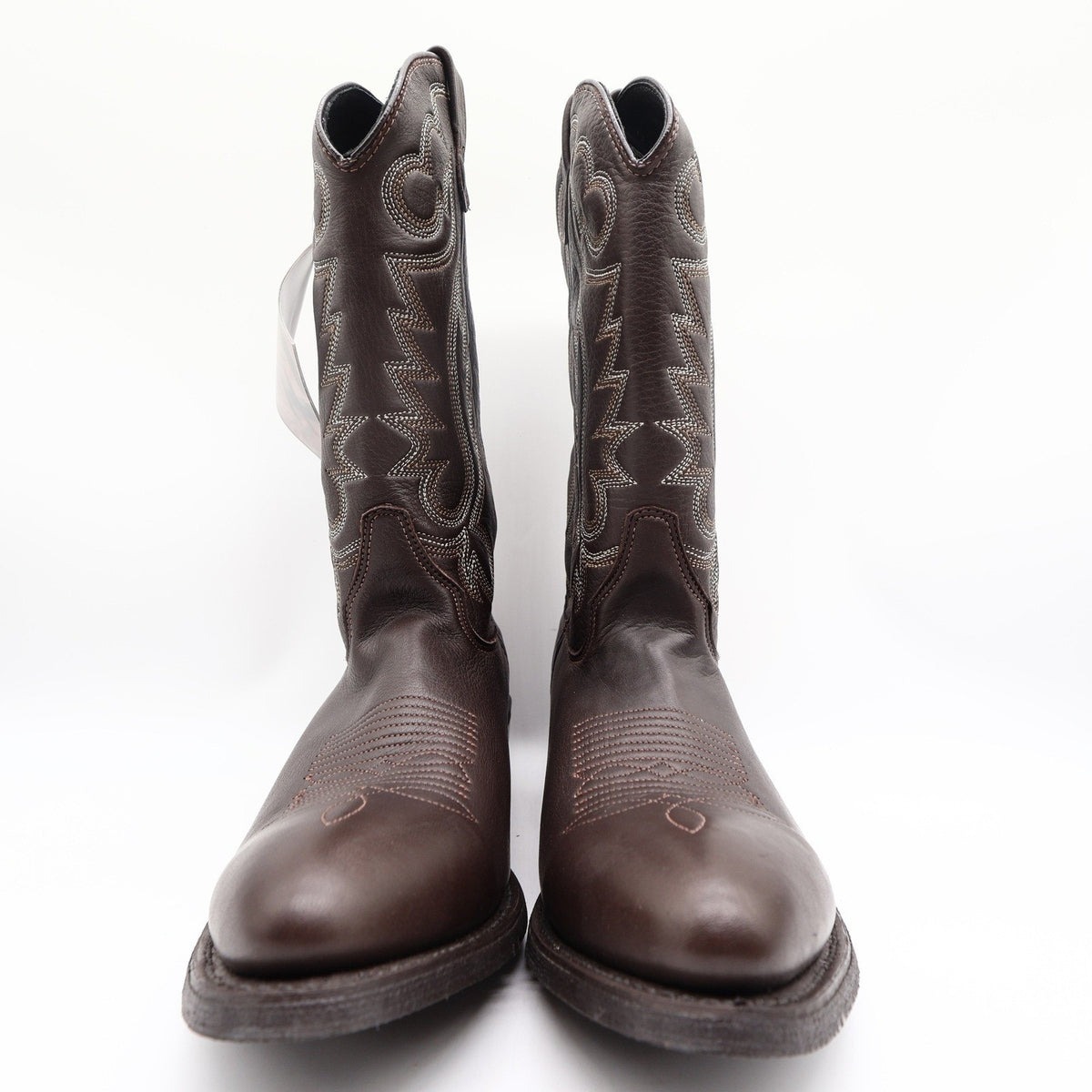 Double-H 3263 Work Western Boots Mens 10.5 D Brown Leather New Made In USA
