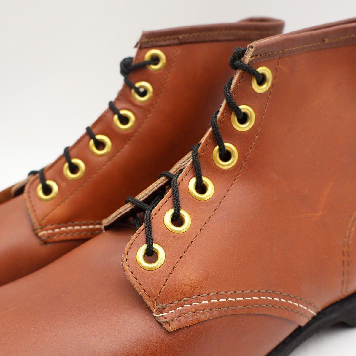 Cedar Crest Work Boots Mens 11 Vintage Deadstock Brown Leather Flex-Weld USA