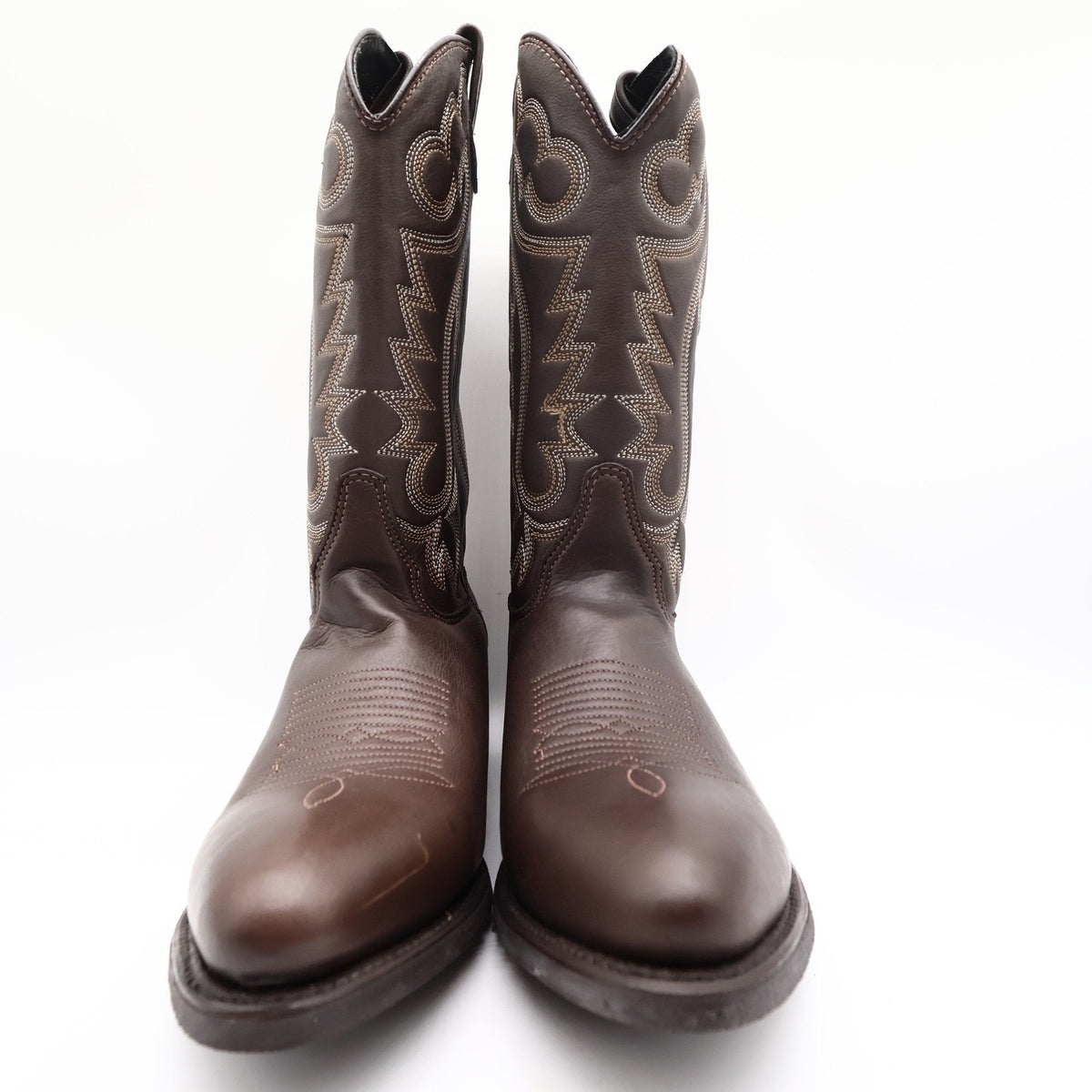 Double-H AG7 Work Western Boots Mens 10 D Vintage USA Brown Leather 3263 NWT