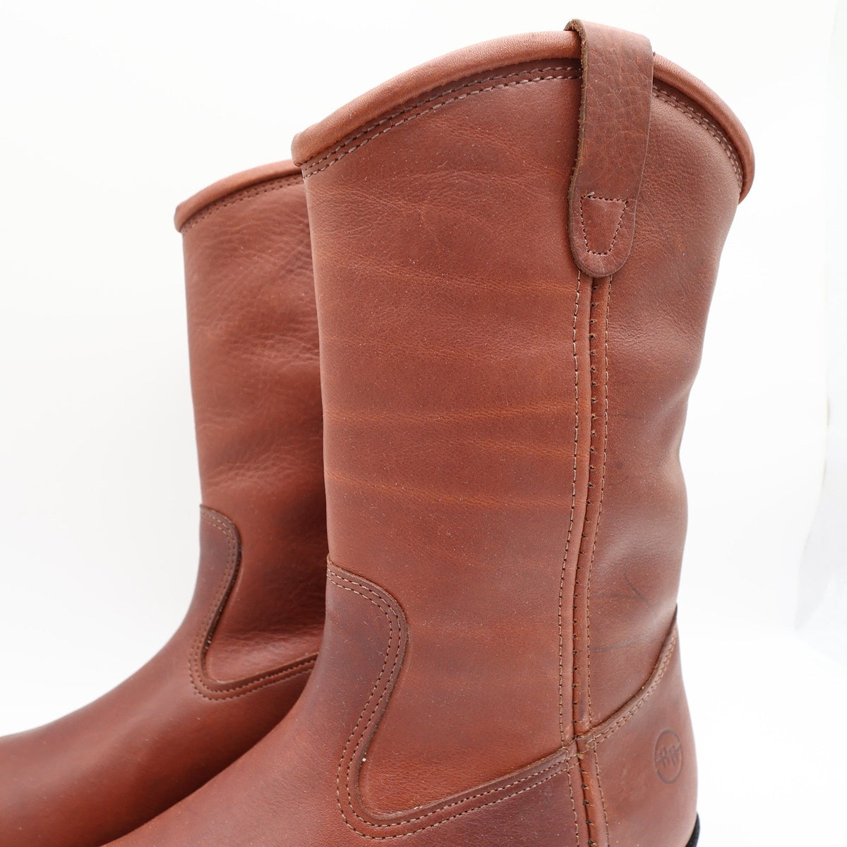 Double-H Ranch Wellington Boots Mens 8.5 D Brown Leather Gore-Tex NWT 2580