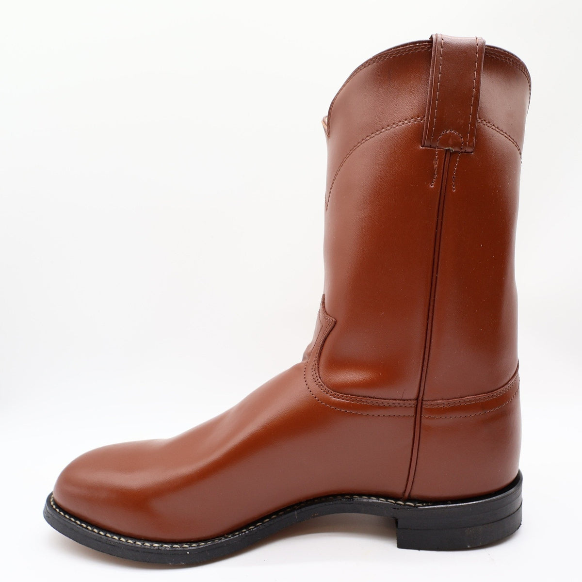 Vintage Justin Diamond J 3802M Tan Brown Leather Roper Boots Men's 11E NWT Deadstock